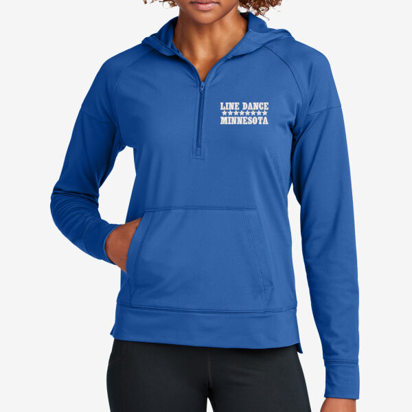   - Women's Sport Wick ® Stretch 1/2 Zip Hoodie Thumbnail