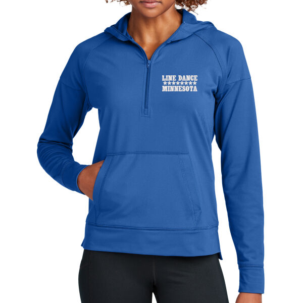   - Women's Sport Wick ® Stretch 1/2 Zip Hoodie Thumbnail
