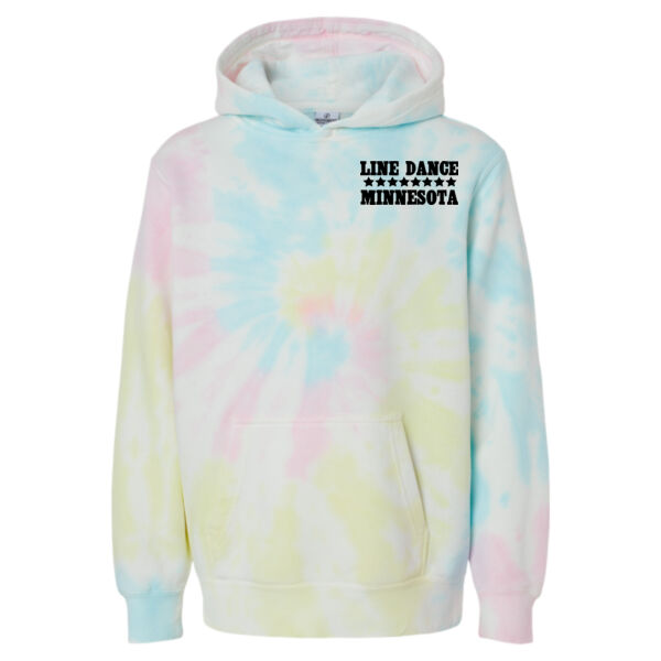   - Youth Midweight Tie-Dyed Hooded Sweatshirt Thumbnail