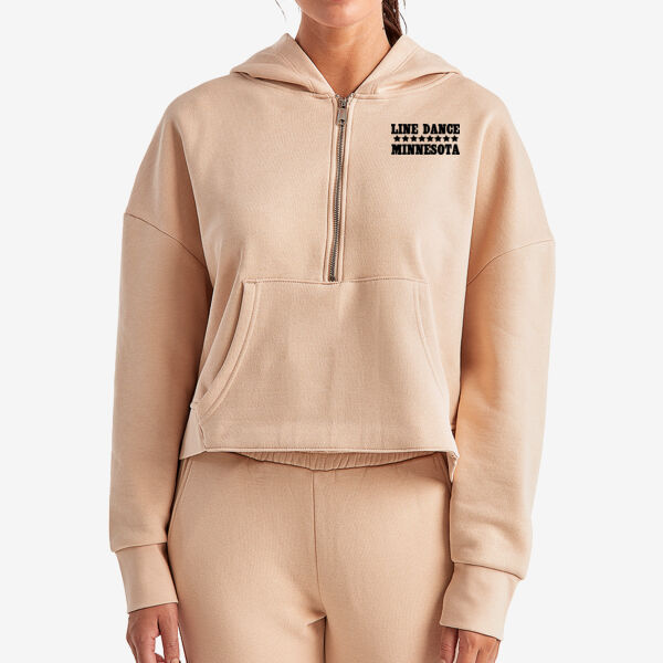   - Women's Alice Half-Zip Hooded Sweatshirt Thumbnail