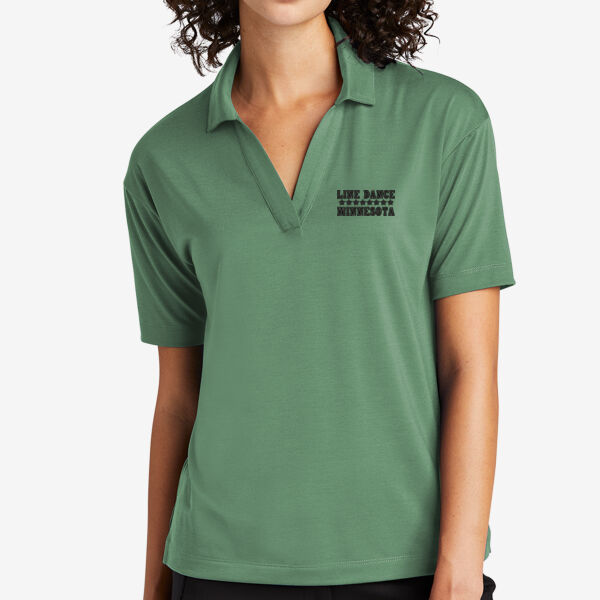   - Women's Stretch Jersey Polo Thumbnail