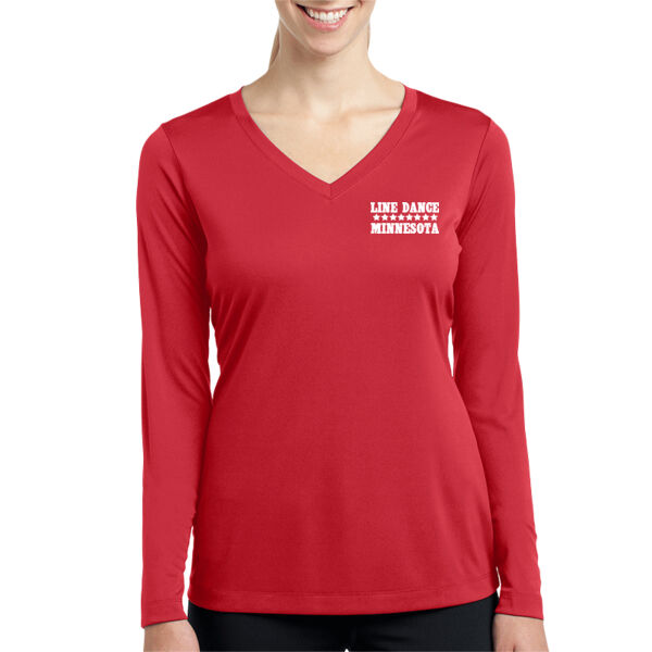   - Women's Long Sleeve PosiCharge ® Competitor V Neck Tee Thumbnail