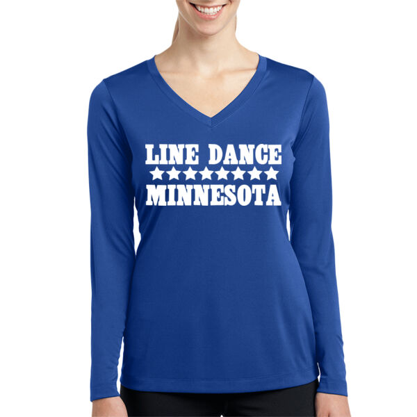   - Women's Long Sleeve PosiCharge ® Competitor V Neck Tee Thumbnail