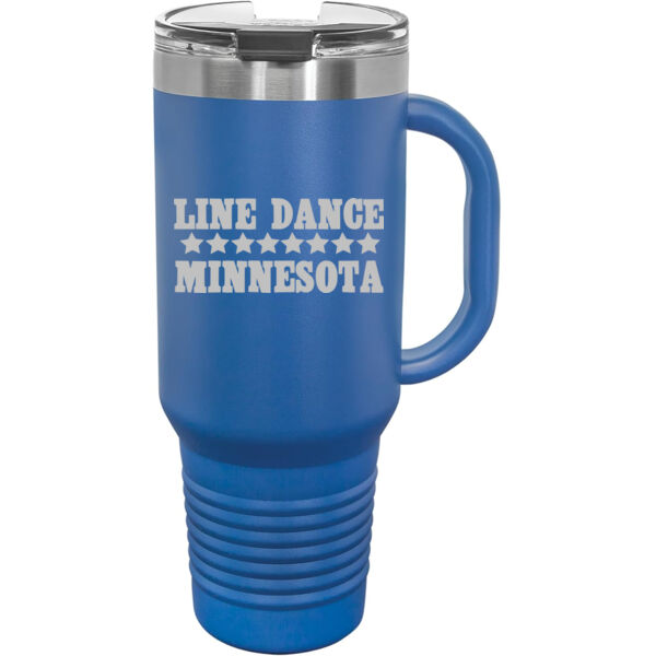   - Premium 40oz Travel Mug with Snap Lid & Straw Thumbnail