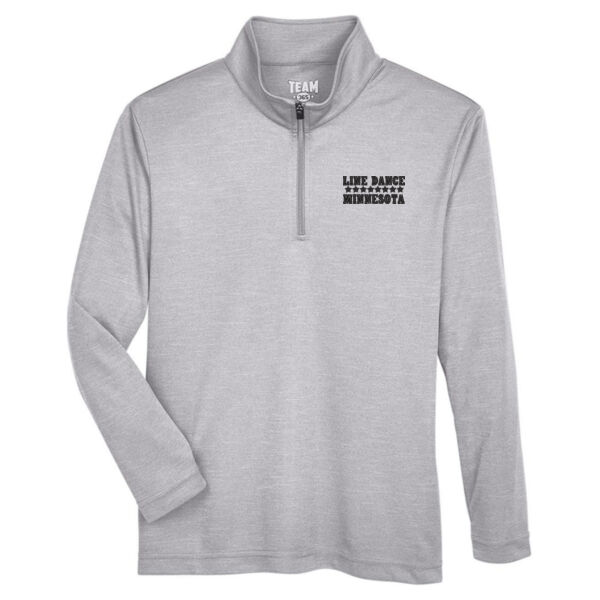   - Youth Zone Sonic Heather Performance Quarter-Zip Pullolver Thumbnail